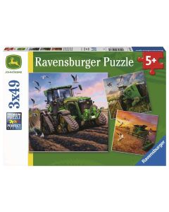 Puzzle John Deere w akcji 3x49