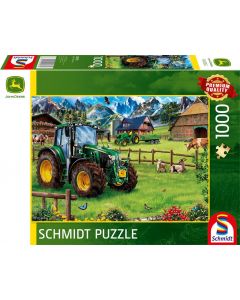 Puzzle John Deere 6120M u podnóża Alp