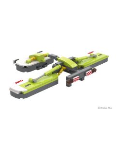 Brixies Plus Claas Disco – zestaw kosiarek z klocków (264 el.) | modelerolnicze.pl
