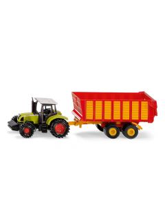 Ciągnik Claas Ares z przyczepą Siku 1650 