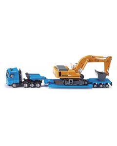 MAN z koparką Liebherr 974