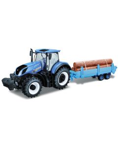 New Holland T7.315 z przyczepą leśną