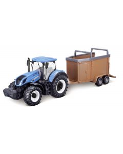New Holland T7.315 z przyczepą do bydła