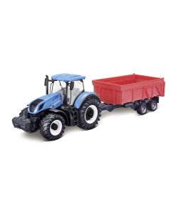 New Holland T7.315 z przyczepą dwuosiową 