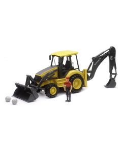 Koparko-ładowarka Volvo BL71 z akcesoriami 1:18 - NewRay
