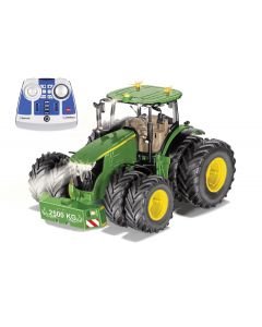 John Deere 7290R na bliźniakach z modułem zdalnego sterowania Bluetooth 
