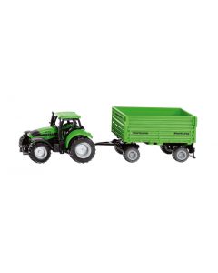 Deutz-Fahr z 2-osiową przyczepą Fortuna