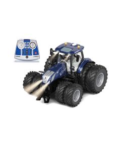 New Holland T7.315 na bliźniakach z modułem zdalnego sterowania Bluetooth 