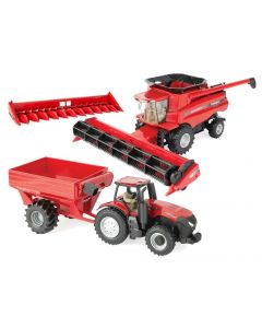 Case IH AFS 8230, Magnum 380 z wozem zbożowym