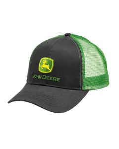 Czapka John Deere z daszkiem czarna 