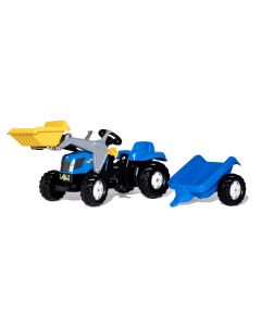 New Holland z ładowaczem i przyczepą RollyKid