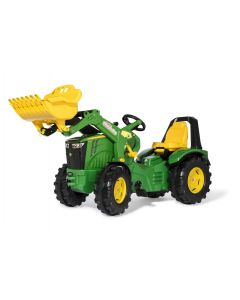 John Deere 8400R z ładwoaczem rollyX-Trac 