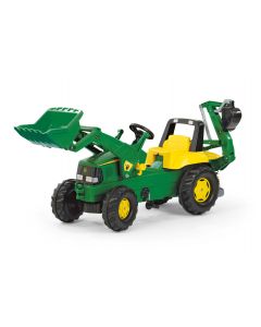 John Deere z ładowaczem i koparką rollyJunior