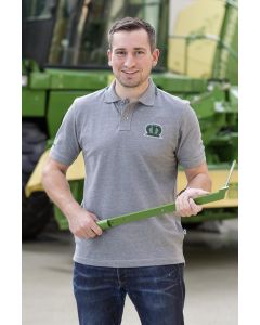 Polo Krone szare z logo-3XL