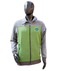 Bluza Krone rozpinana zielono-szara-4XL