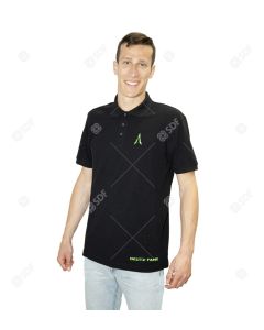 Polo Deutz-Fahr męskie czarne z logo