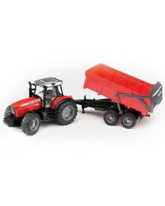 Massey Ferguson 7480 z przyczepą